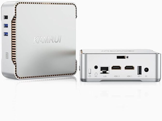 KAMRUI GK3 Plus Mini PC,12th Intel Alder Lake- N95 (up to 3.4GHz) 16GB RAM 512GB M.2 SSD Mini PC Windows 11, Micro pc Gigabit Ethernet, 4K UHD, Dual Wi-Fi, BT 4.2 Home/Business Mini Desktop Computer